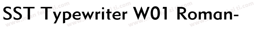 SST Typewriter W01 Roman字体转换